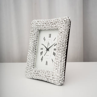 Orologio Da Tavola Con Cornice In Argento Meridien