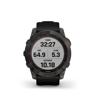 GARMIN fēnix® 7X Pro – Sapphire Solar Edition - Carbon Gray DLC Titanium con cinturino Black