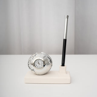 Set da Scrivania con Orologio e Penna Meridien