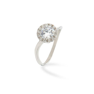 Anello Fabiani margherita con zirconi taglio brillante - Fabiani Gioiellerie