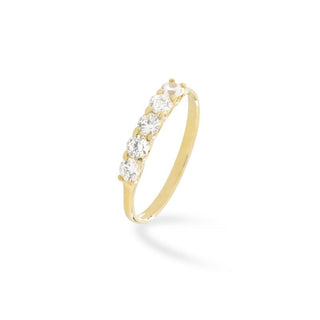 Anello Fabiani riviera con zirconi taglio brillante - Fabiani Gioiellerie