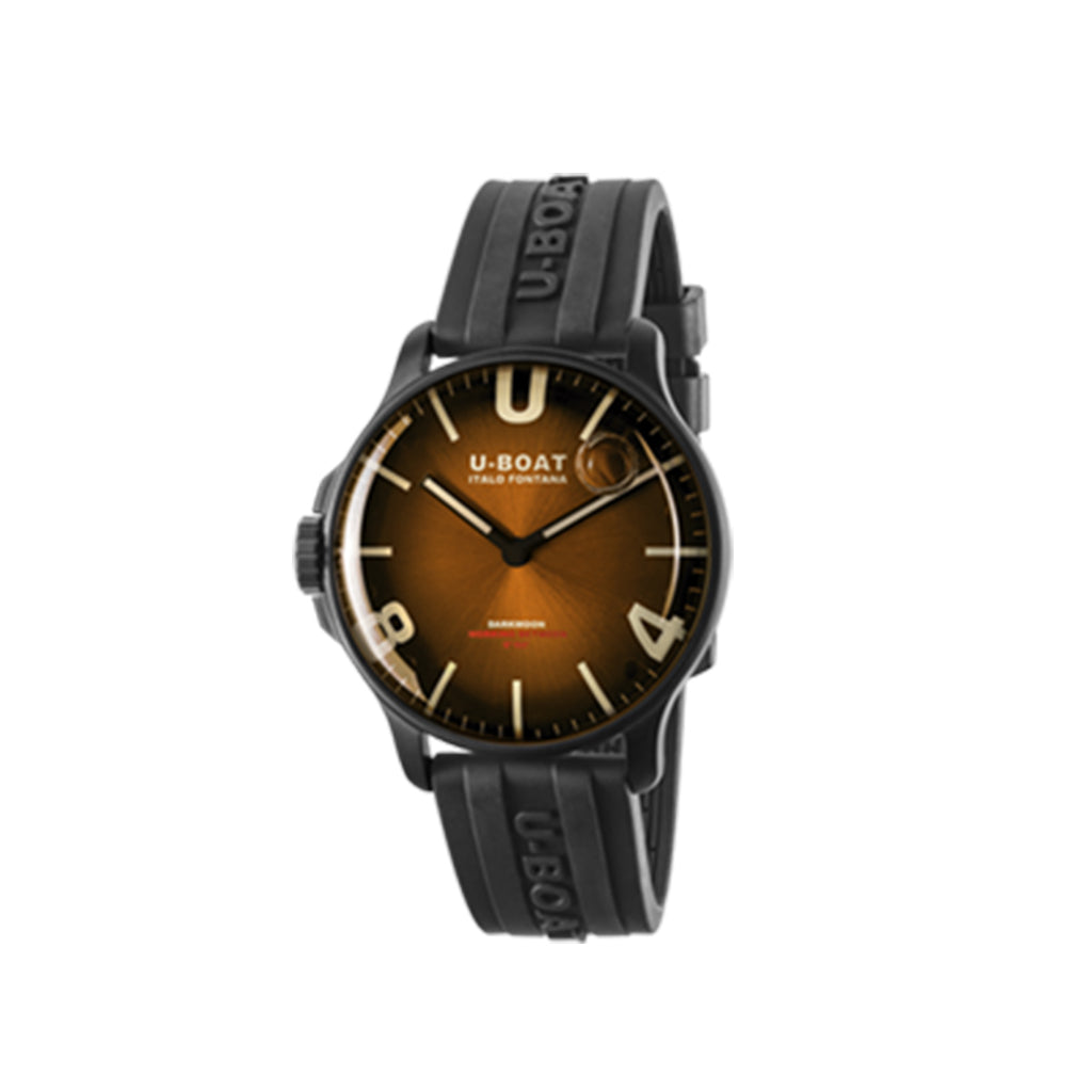 U-Boat sommerso orologio Uomo Analogico Automatico con cinturino in Pelle di vitello 9014
