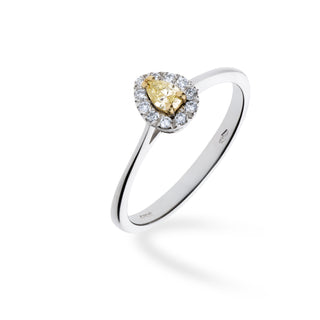 Anello Fabiani con Diamante Fancy a Goccia e Diamanti