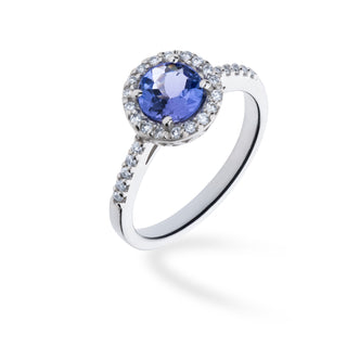 Anello Fabiani con diamanti e Tanzanite