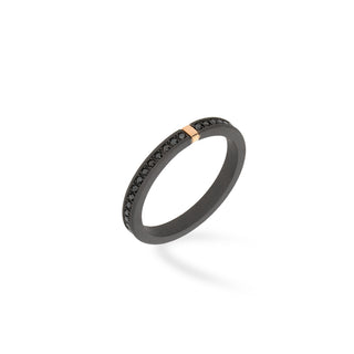 Anello T gioielli in titanio con diamanti 0,43Ct