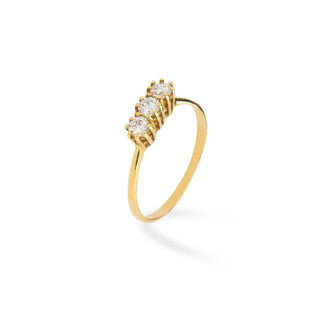 Anello Fabiani trilogy con zirconi taglio brillante - Fabiani Gioiellerie