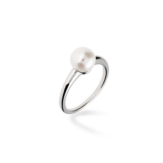 Anello Fabiani in oro bianco 9Kt con perla - Fabiani Gioiellerie
