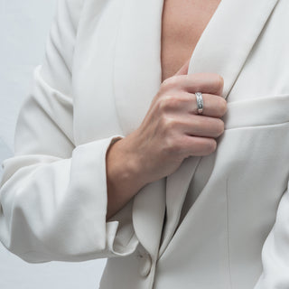 Anello Fabiani riviera con zirconi taglio brillante - Fabiani Gioiellerie