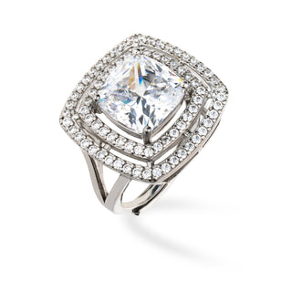 Anello Fabiani in argento 925 con Zirconi