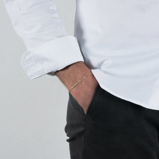 Bracciale Fabiani in oro giallo 18Kt con chiusura a moschettone - Fabiani Gioiellerie