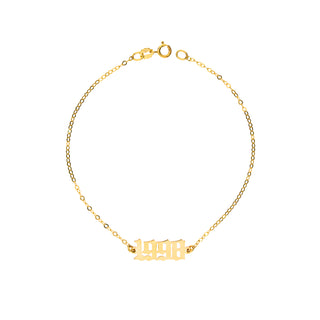 Bracciale Fabiani con data in oro giallo 9kt