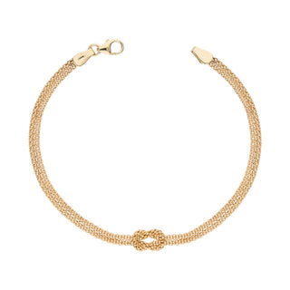 Bracciale Fabiani in oro giallo 9Kt con nodo