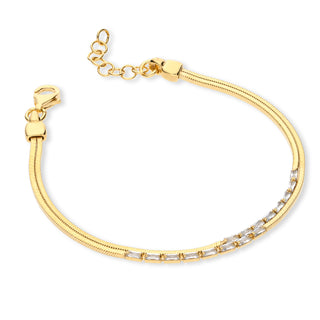 Bracciale Fabiani in Argento dorato e Zirconi