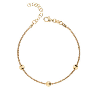 Bracciale Fabiani con sfere in argento 925 dorato - Fabiani Gioiellerie