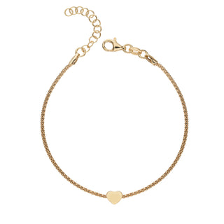 Bracciale Fabiani in argento dorato con cuore - Fabiani Gioiellerie