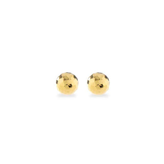 Orecchini Fabiani con sfera sfaccettata in oro giallo 18Kt - Fabiani Gioiellerie