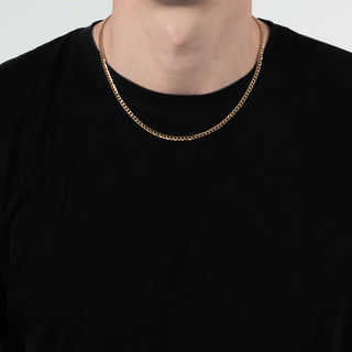 Collana Fabiani in oro giallo 9Kt con lavorazione a catena - Fabiani Gioiellerie