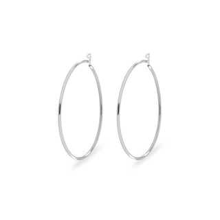 Orecchini Fabiani cerchi con canna liscia in argento 925 - Fabiani Gioiellerie