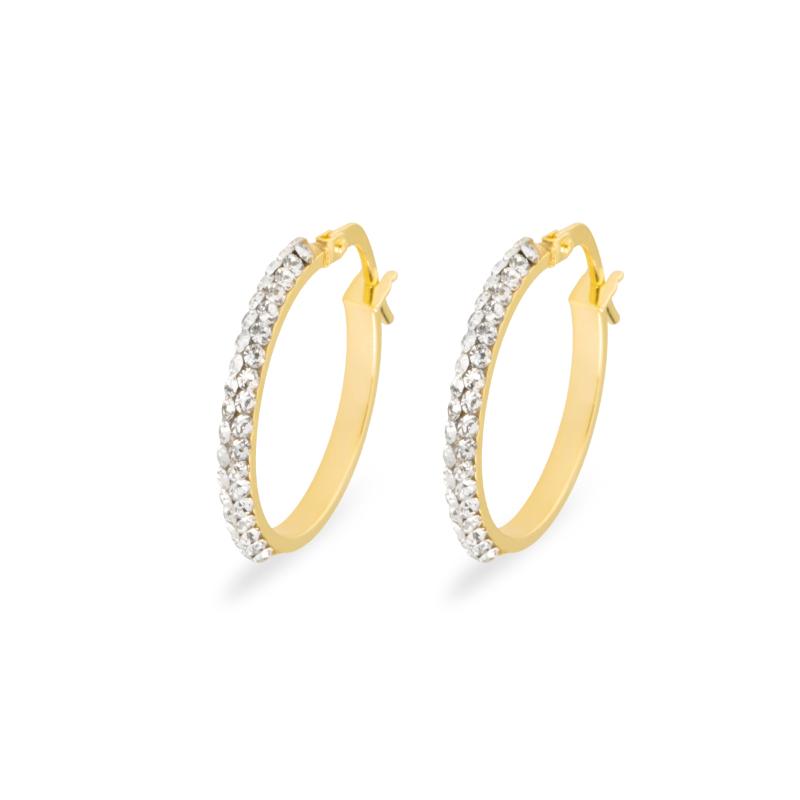 Orecchini A Lob In Oro Giallo 9kt Con CZ 4mm E Perla D'Acqua Dolce 6mm – Eleganti E Raffinati - 2