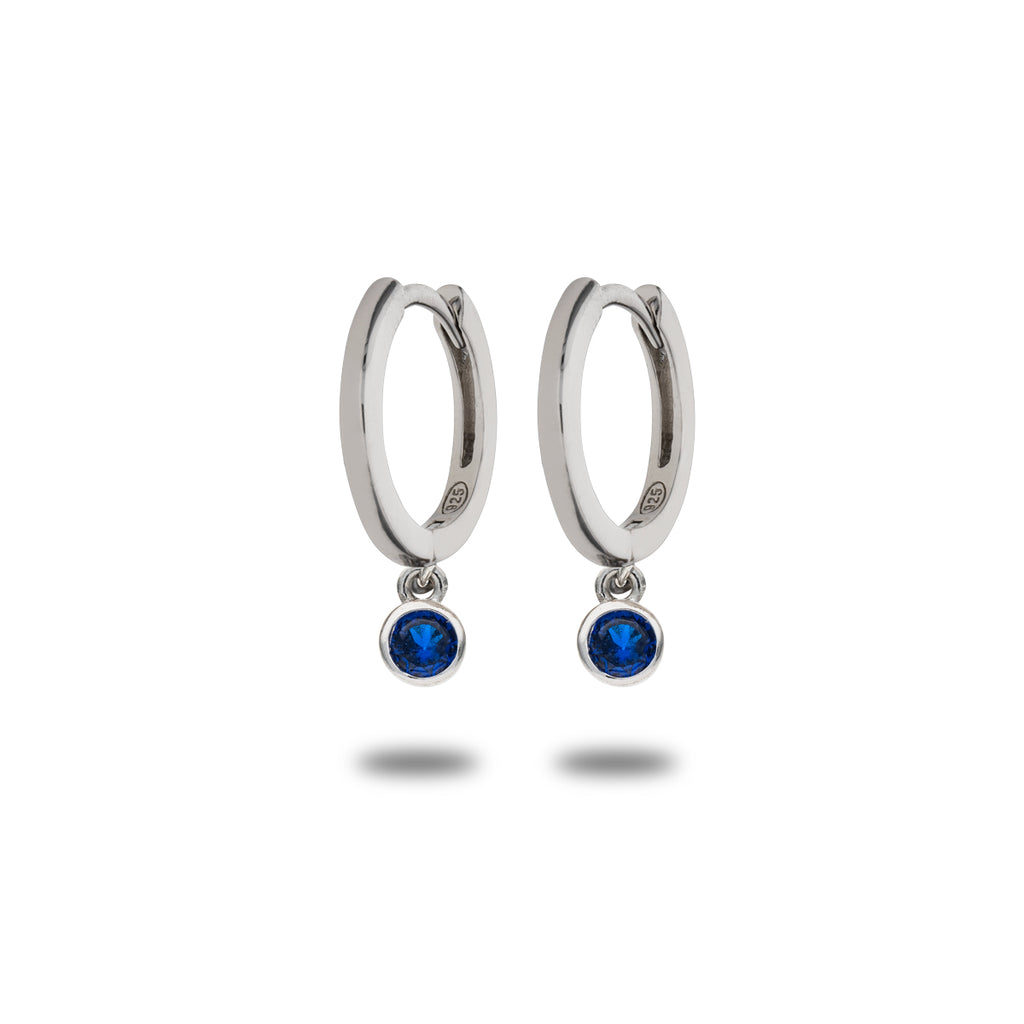 Nuovi orecchini a cerchio in argento Sterling 925 Clip pietra