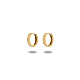 Orecchini Fabiani a Cerchio Zigrinati in Oro 9kt