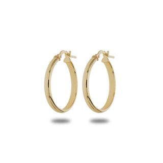 Orecchini Fabiani con canna liscia in argento 925 dorato - Fabiani Gioiellerie