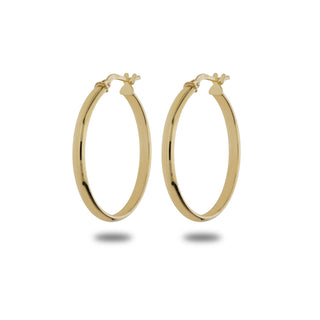 Orecchini Fabiani con canna liscia in argento 925 dorato - Fabiani Gioiellerie