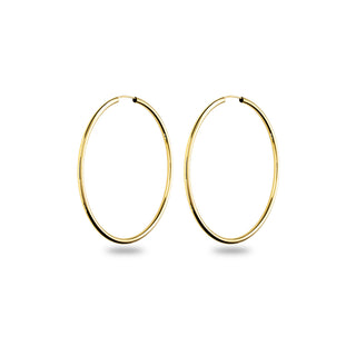 Orecchini Fabiani con canna sottile in oro giallo 9Kt - Fabiani Gioiellerie