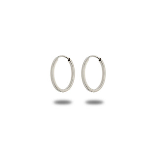 Orecchini Fabiani Cerchio in Oro Bianco 9kt