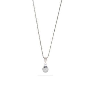 Collana Fabiani con perla grigia in argento 925 e zircone - Fabiani Gioiellerie