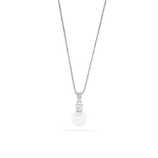 Collana Fabiani con perla bianca in argento 925 - Fabiani Gioiellerie
