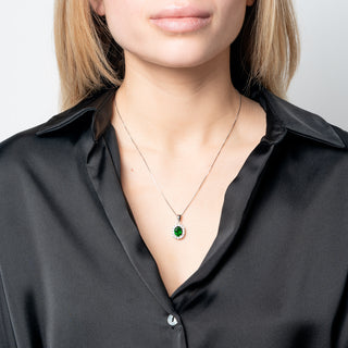 Collana Fabiani margherita in argento 925 con zirconi - Fabiani Gioiellerie