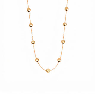 Collana Fabiani in oro giallo 18Kt con sfere