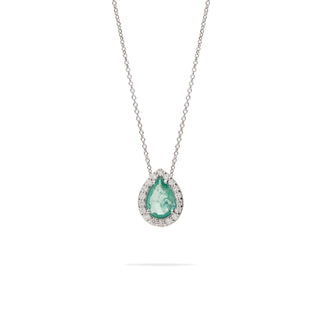 Collana Fabiani con smeraldo 0,50Ct e diamanti 0,11Ct