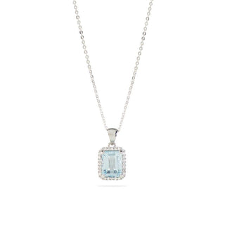 Collana Fabiani in oro bianco 9Kt con topazio - Fabiani Gioiellerie