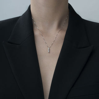 Collana Fabiani Trilogy in oro bianco con diamanti - Fabiani Gioiellerie