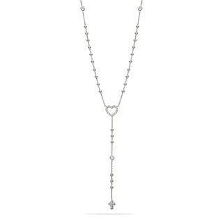 Collana Fabiani rosario in argento 925 con zirconi