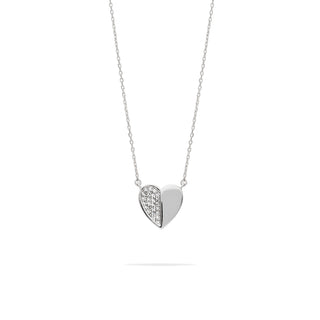 Collana Fabiani in argento 925 con cuore e zirconi