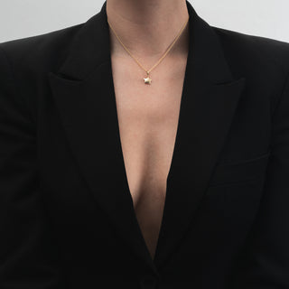 Collana Fabiani in argento con pendente stella in oro giallo 18Kt - Fabiani Gioiellerie