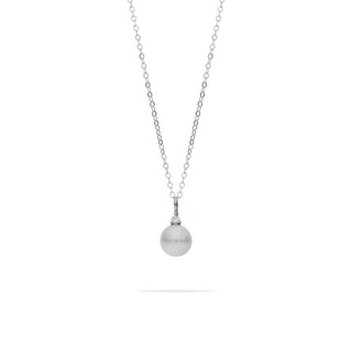 Collana Fabiani in oro bianco 18Kt con perla e zircone