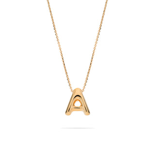 Collana Fabiani con iniziale in oro giallo 14Kt