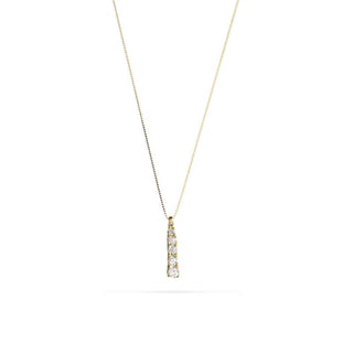 Collana Fabiani con pendente in oro giallo 9Kt e zirconi - Fabiani Gioiellerie