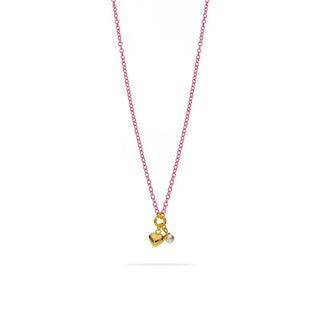 Collana Fabiani in Argento 925 smaltata Rosa