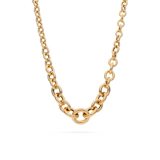Collana Fabiani in oro giallo 18Kt a maglia rolò scalare