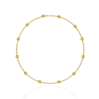 Cavigliera Love Fabiani in argento 925 dorato