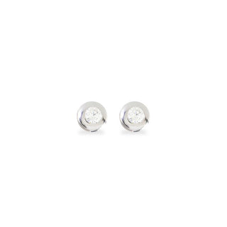 Orecchini Fabiani punto luce in oro bianco 18Kt - Fabiani Gioiellerie