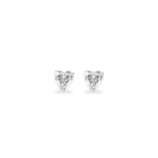 Orecchini Fabiani in oro bianco 18Kt con zircone taglio cuore - Fabiani Gioiellerie