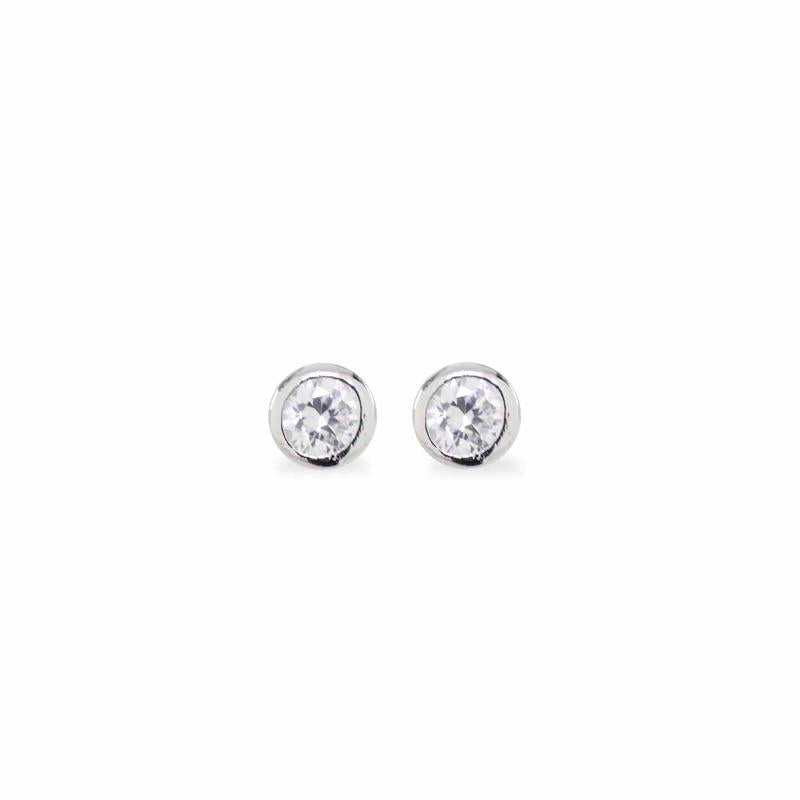 Orecchini Fabiani Punto Luce in argento con zircone - Fabiani Gioiellerie
