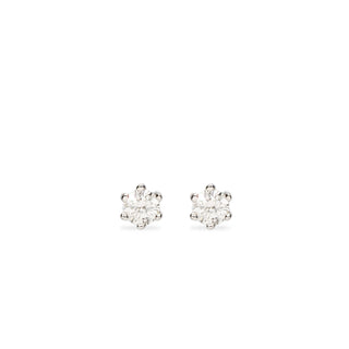 Orecchini Fabiani punto luce in oro bianco 18Kt e diamanti 0,26Ct - Fabiani Gioiellerie