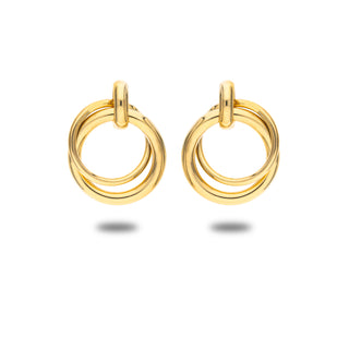 Orecchini Fabiani pendenti in argento 925 dorato